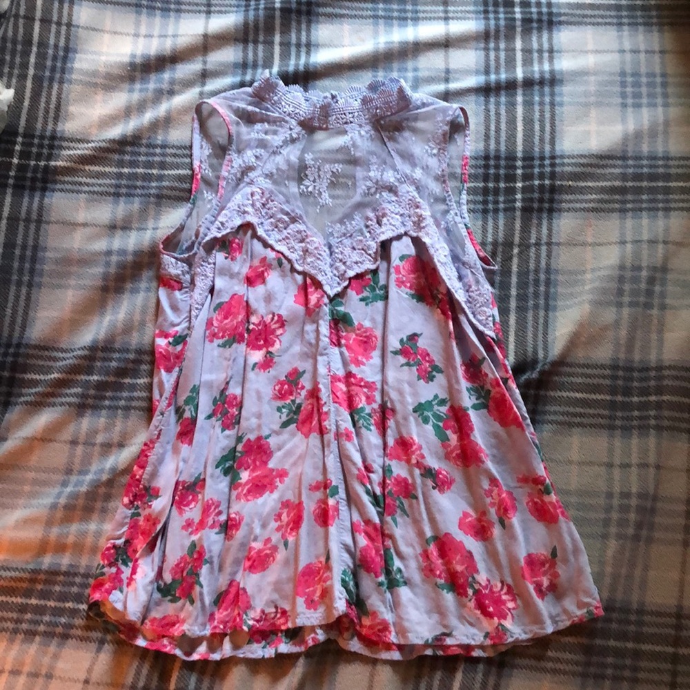 Floral tank.